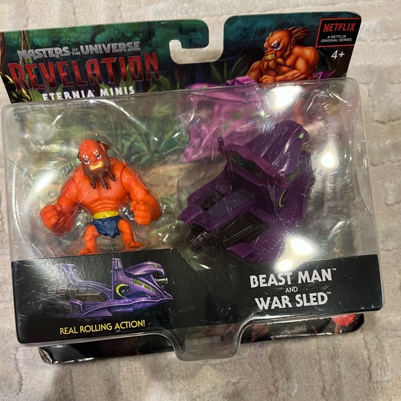 Beast Man And War Sled Rolling Vehicle Toy - New In Box - Picture 2 of 3